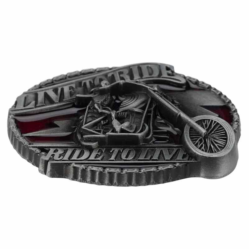 Motorcycle Live To Ride Belt Buckle