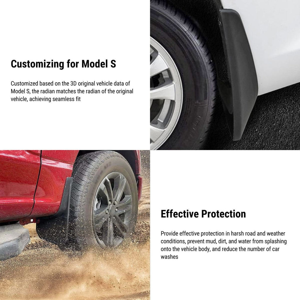 Sikunuo Mud Flaps Splash Guards for Model S 2014-Present