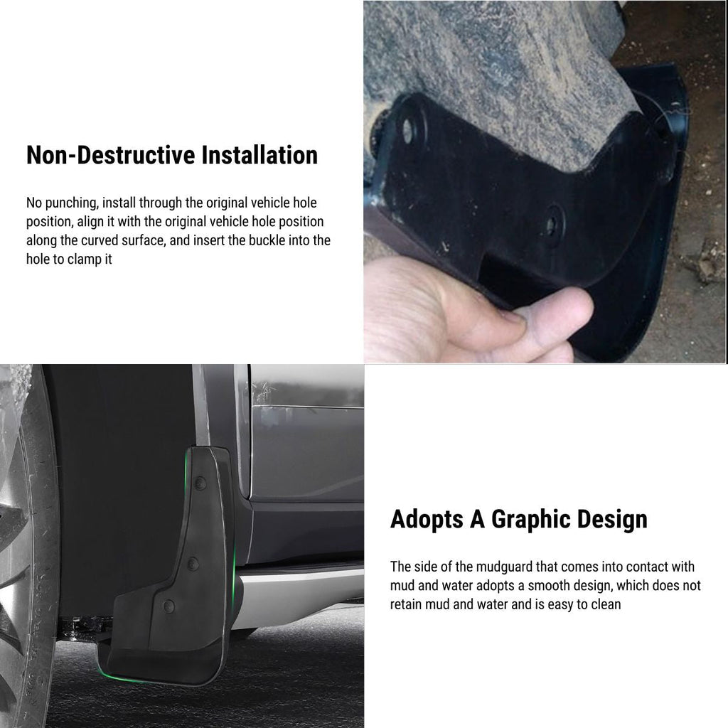 Sikunuo Mud Flaps Splash Guards for Model S 2014-Present