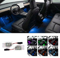 Sikunuo Multi-Color RGB Footwell LED Lights for Model 3/Y/S