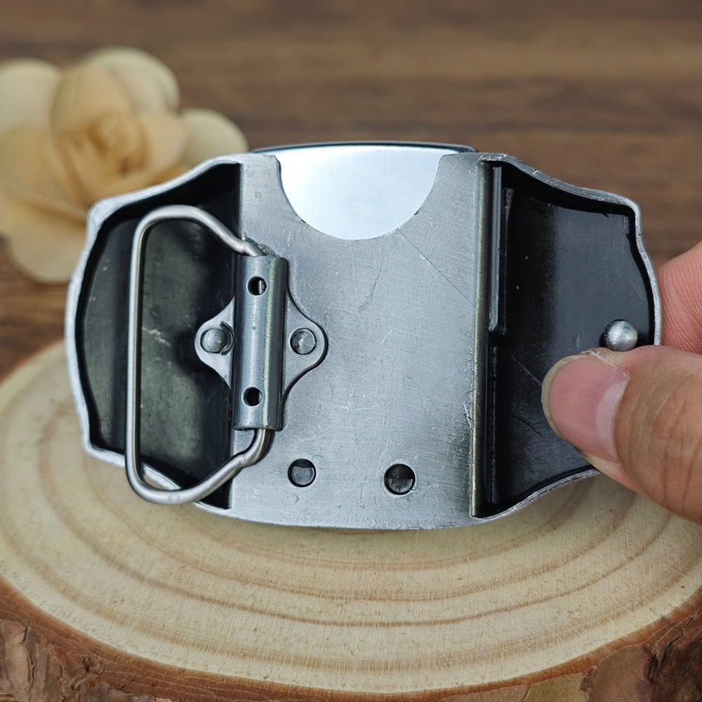 Multi-Skull Collage Lighter Belt Buckle