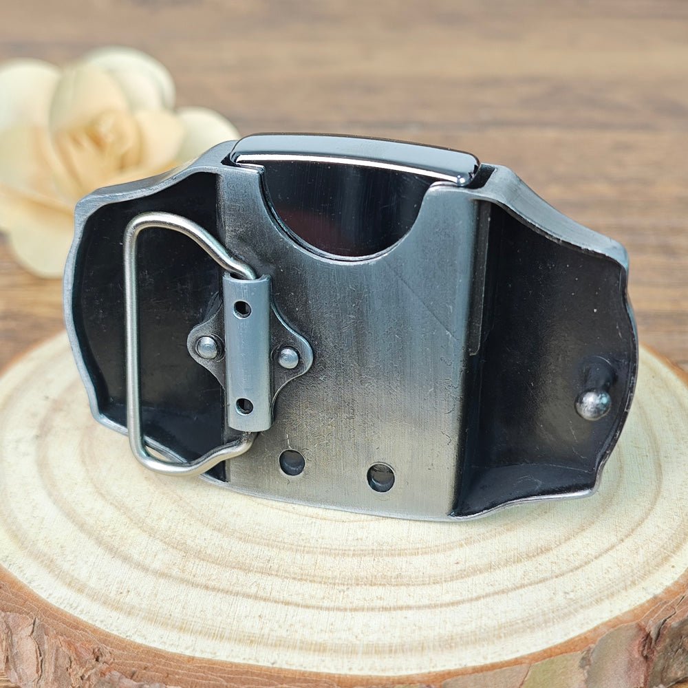 Multi-Skull Collage Lighter Belt Buckle