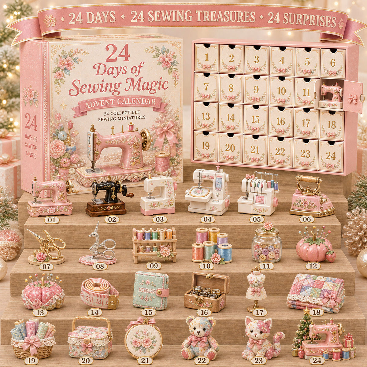 Sewing Advent Calendar 2026 - 24 Sewing Miniatures for Quilters and Crafters