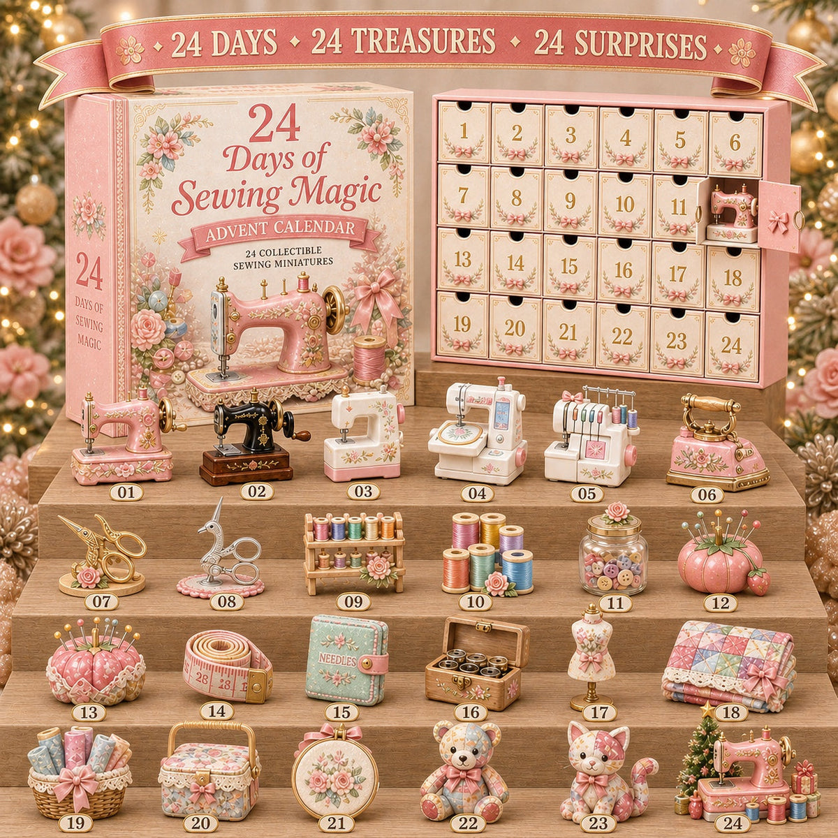 Sewing Advent Calendar 2026 - 24 Sewing Miniatures for Quilters and Crafters
