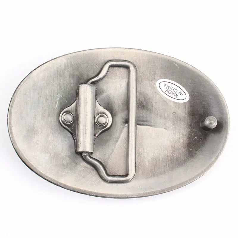 Native American Chief Oval Belt Buckle