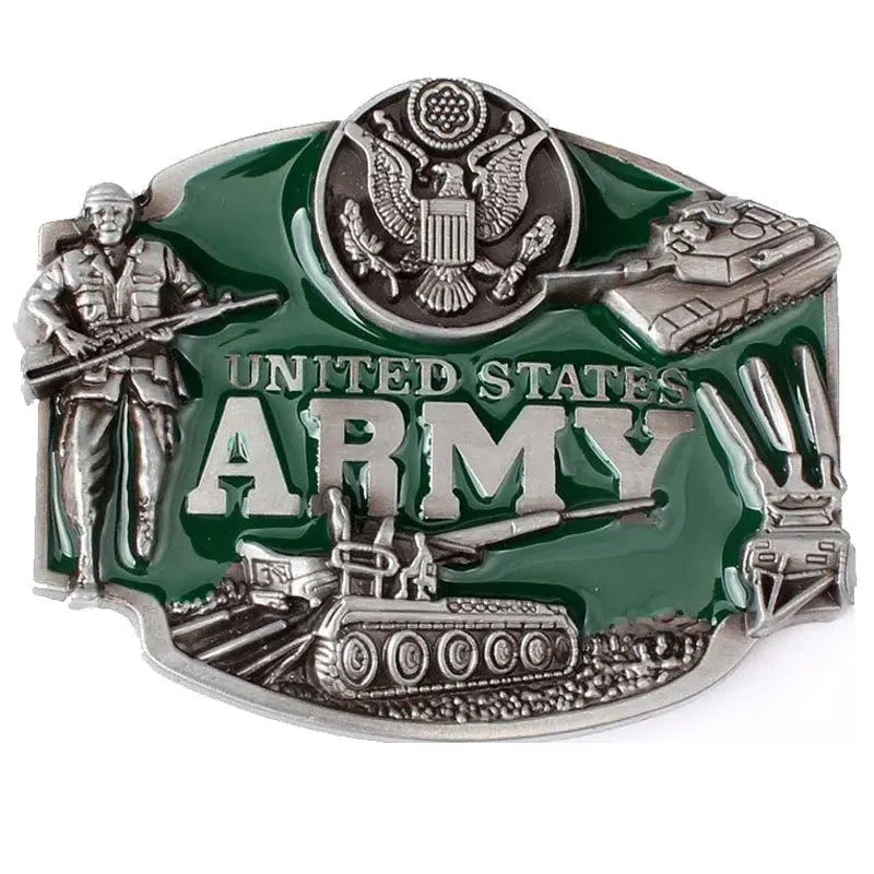 Navy Air Force Army Belt Buckles