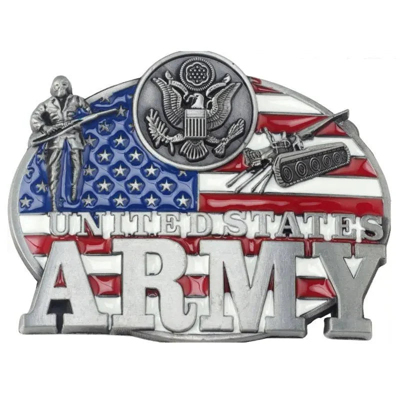 Navy Air Force Army Belt Buckles