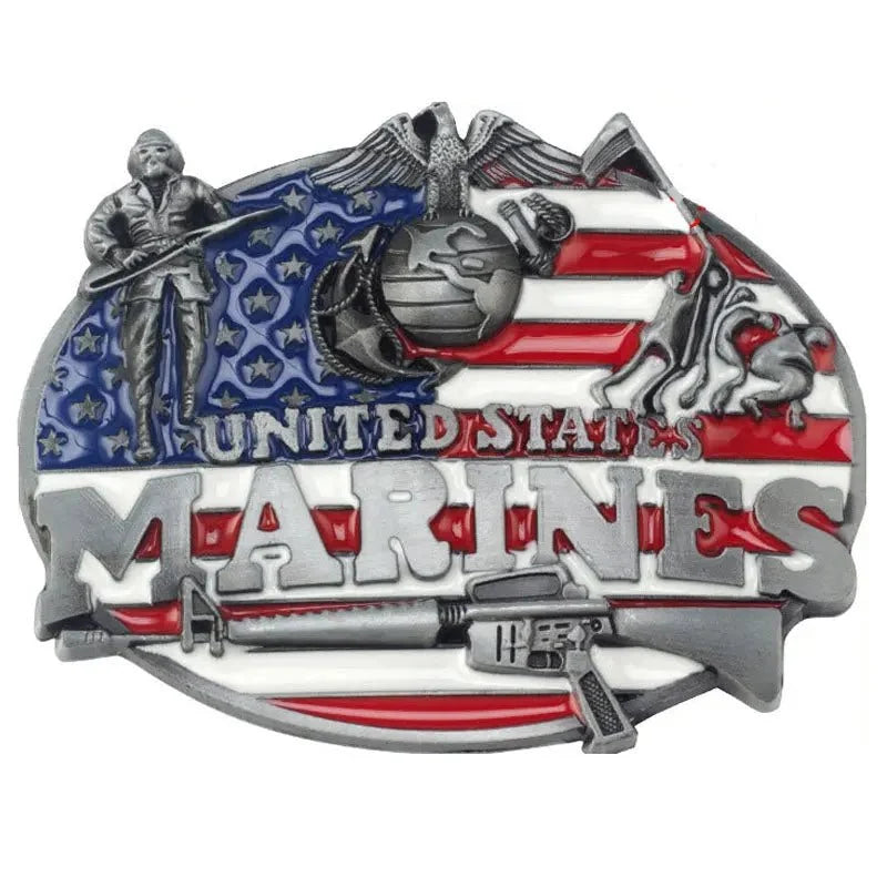 Navy Air Force Army Belt Buckles