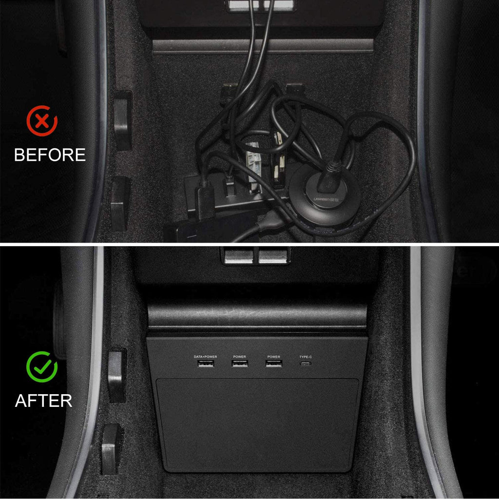Old style hub USB hub for Tesla Model 3 (2017-2020)