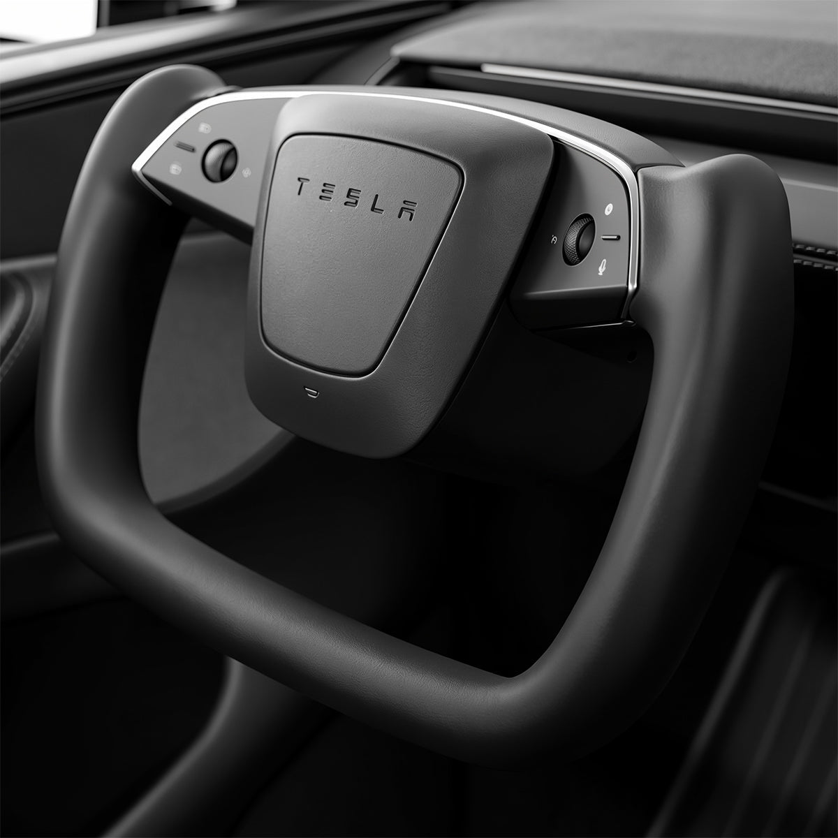 Open-Bottom Yoke Steering Wheel for Model Y Juniper / Model 3 Highland