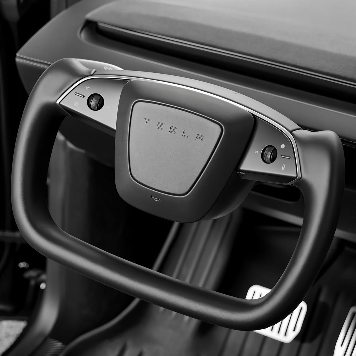Open-Bottom Yoke Steering Wheel for Model Y Juniper / Model 3 Highland