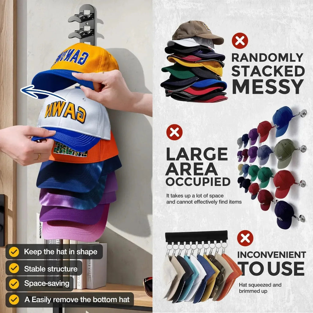 Hat Hook for Wall 2 Pack Hat Organizer