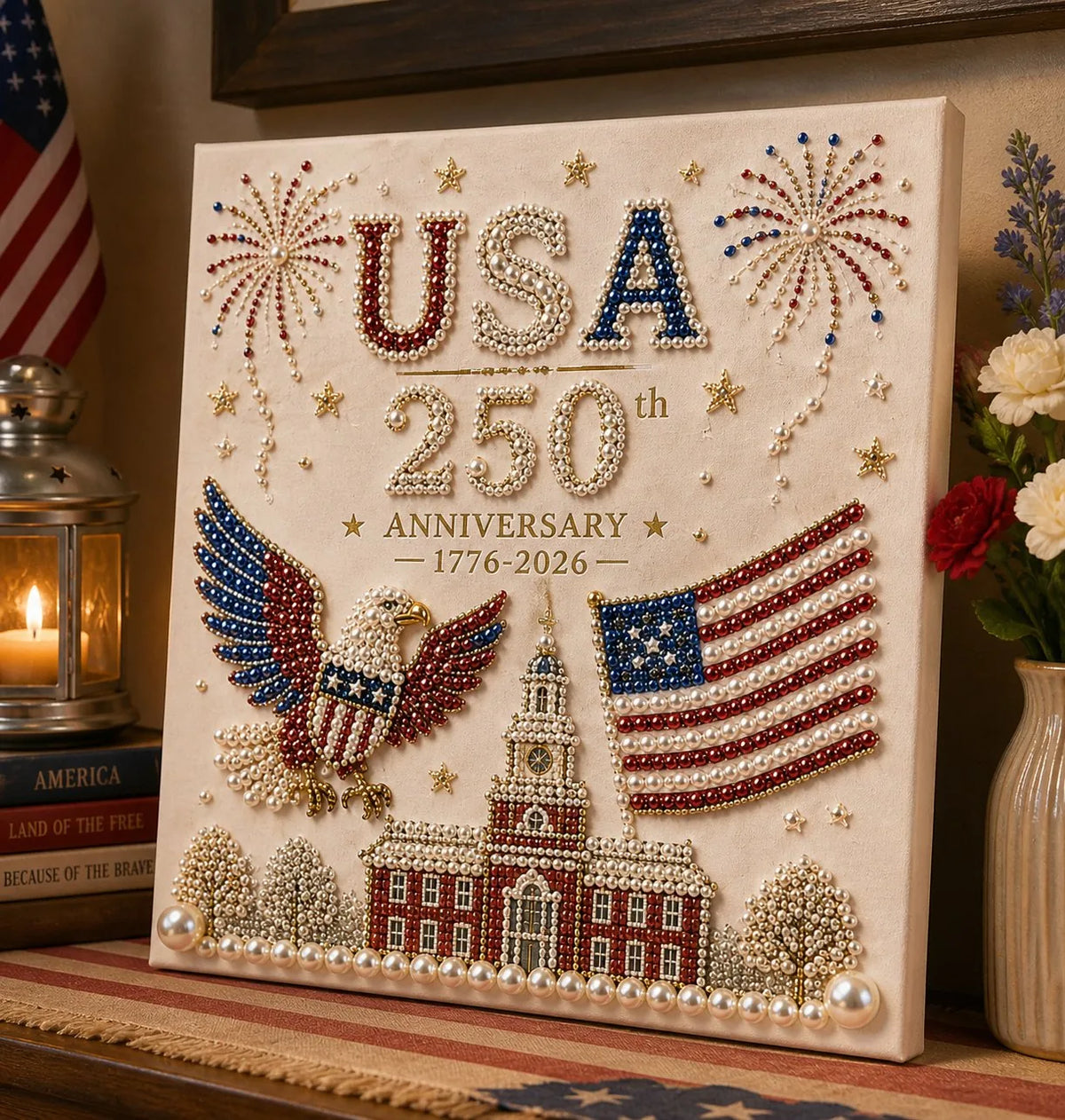 USA 250th Anniversary DIY Pearl Painting Kit