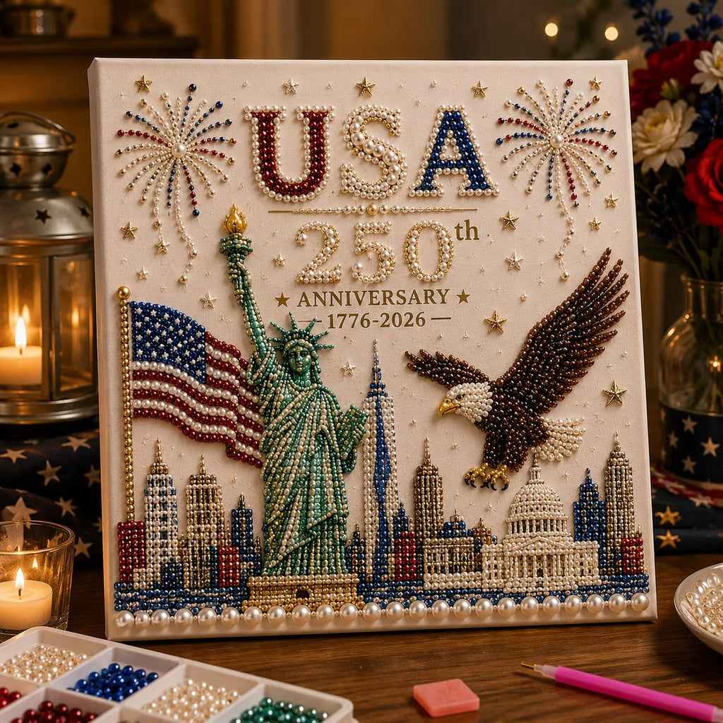 USA 250th Anniversary DIY Pearl Painting Kit