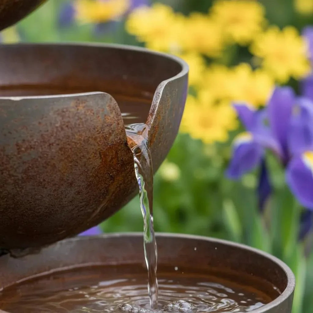 Bring Life Back To Your Garden – Peaceful Cascading Rain Catcher Bird Bath For Welcoming Garden Wildlife