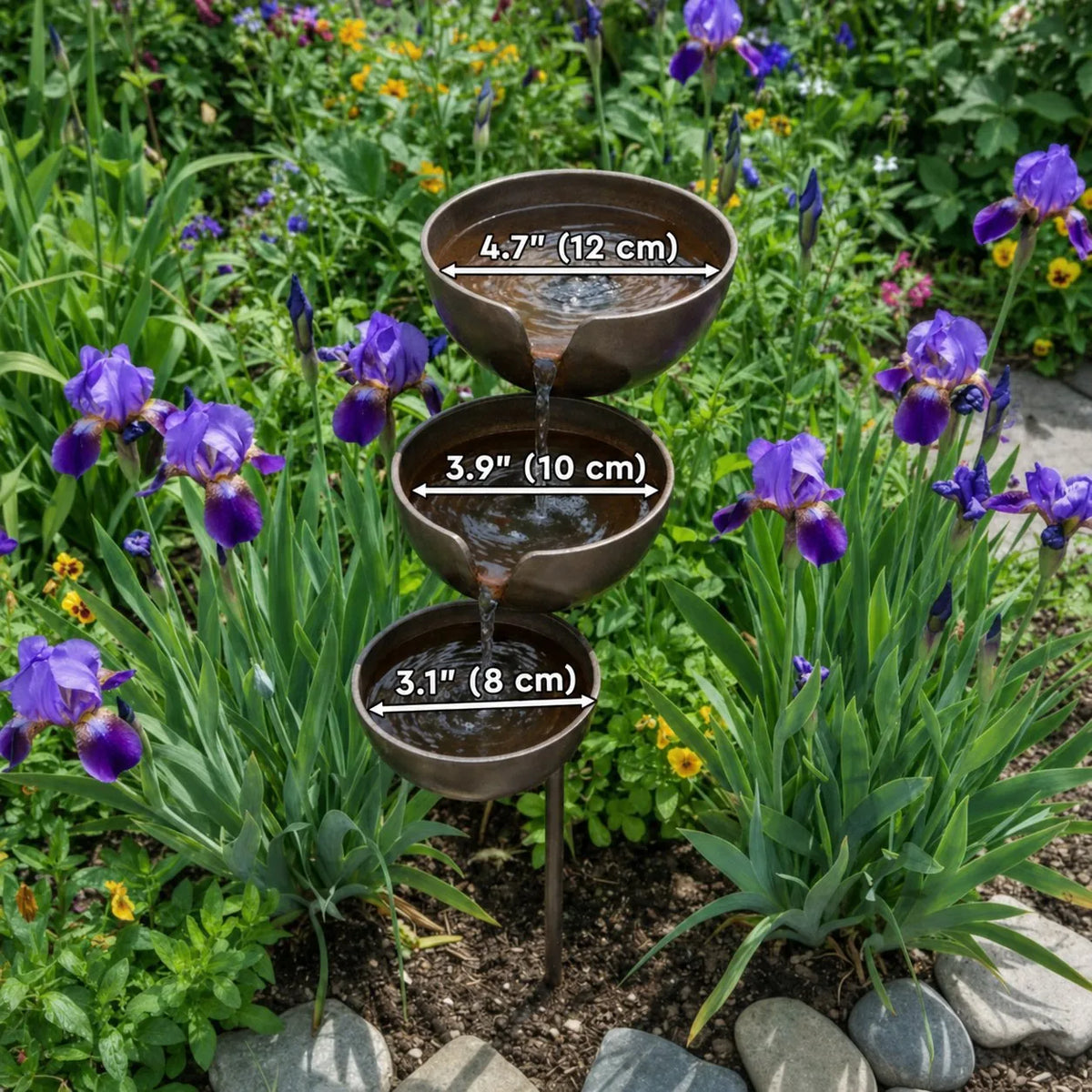Bring Life Back To Your Garden – Peaceful Cascading Rain Catcher Bird Bath For Welcoming Garden Wildlife