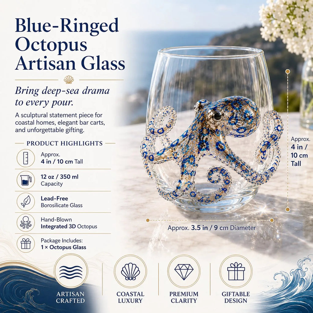The Perfect Beach House Gift 3D Ocean Animal Artisan Glassware Collection