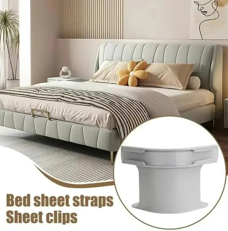 Secure Fit Sheet Holders – Wrinkle-Free. Slip-Free Bed