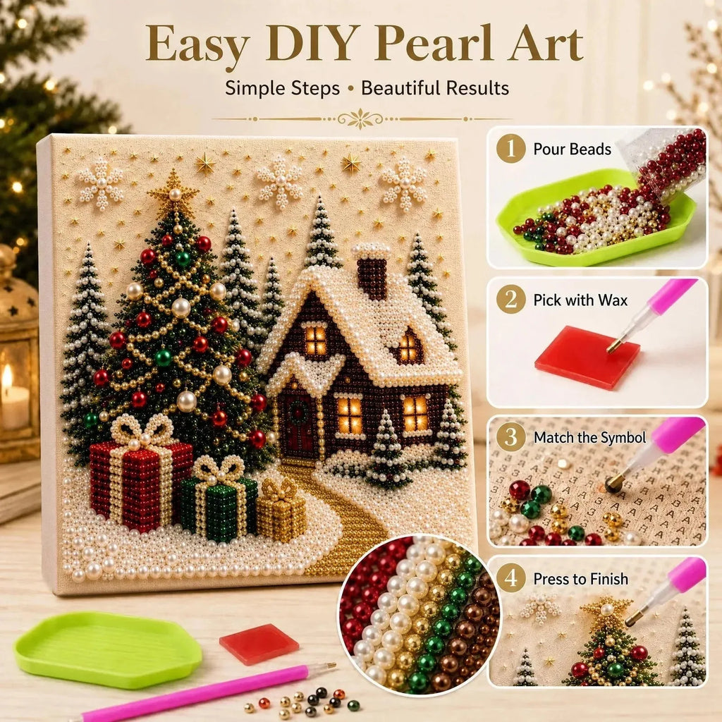 Christmas Diamond Painting Art Kit with Frame