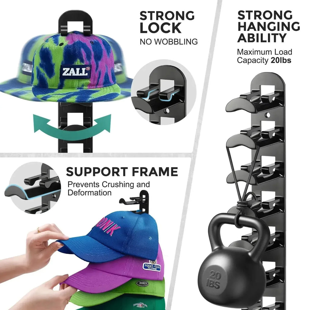 Hat Hook for Wall 2 Pack Hat Organizer