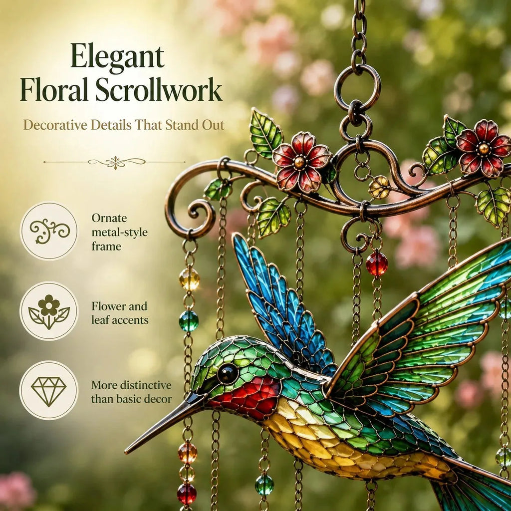 Graceful Hummingbird Wind Chime