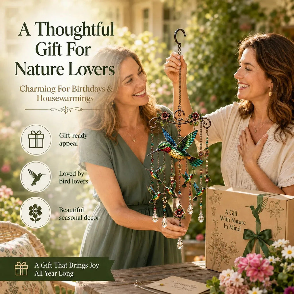 Graceful Hummingbird Wind Chime