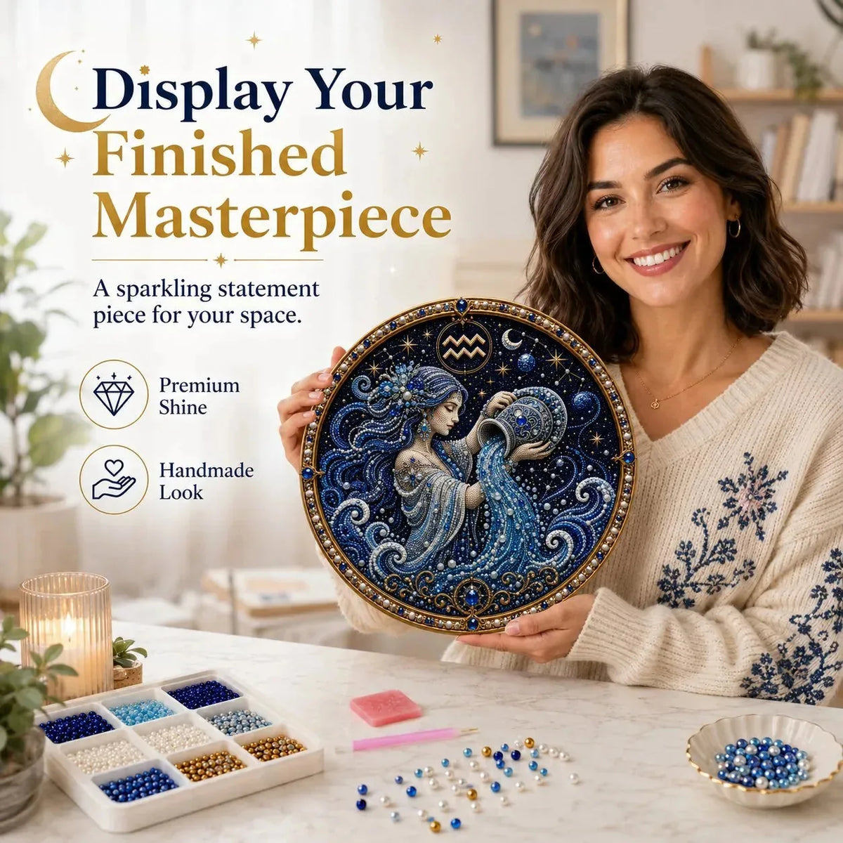 DIY Pearl Zodiac Wall Art Kit