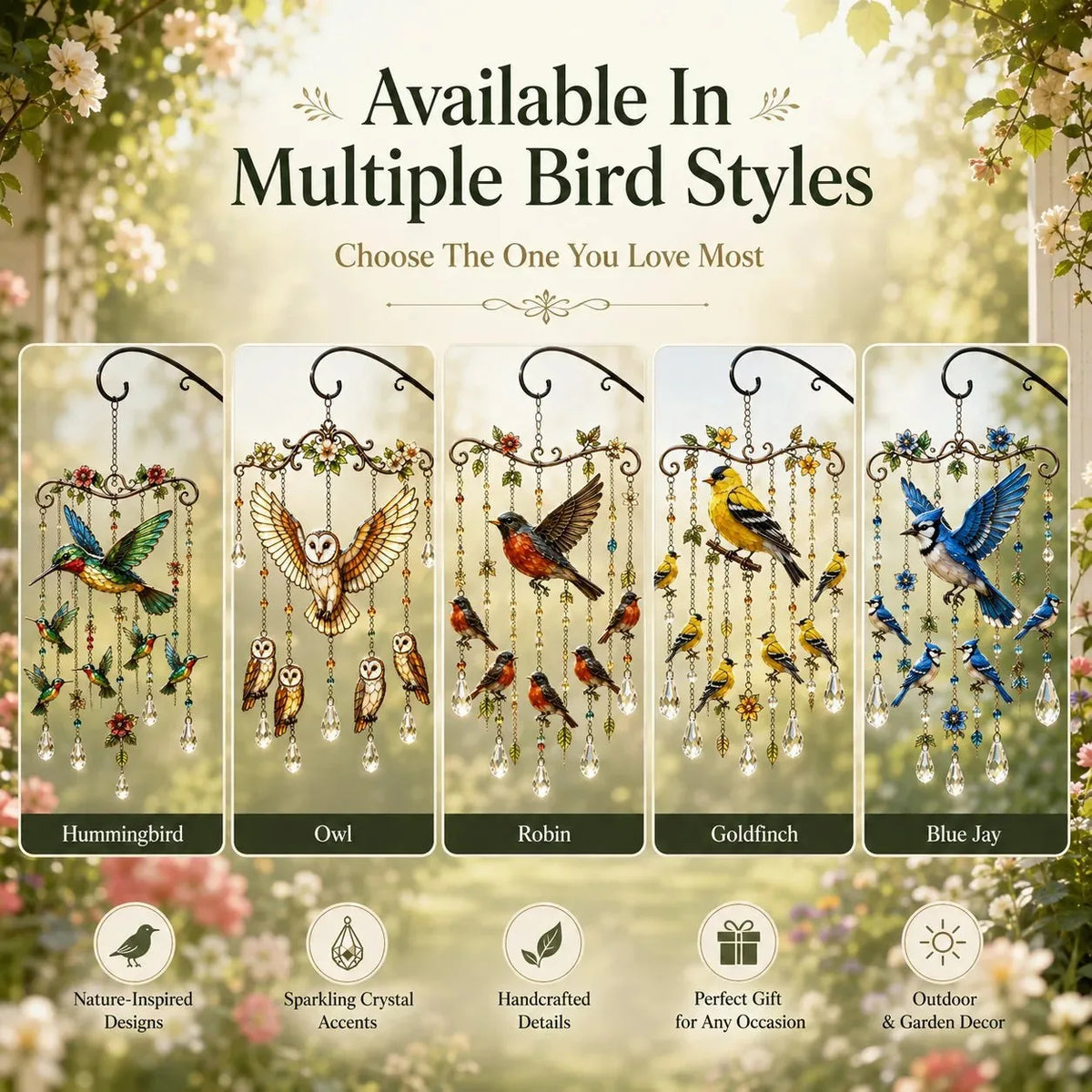 Graceful Hummingbird Wind Chime