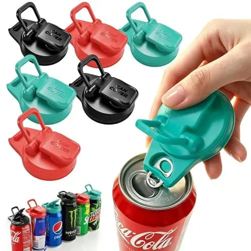 2-in-1 Soda Can Opener and Cover – 2 Pack