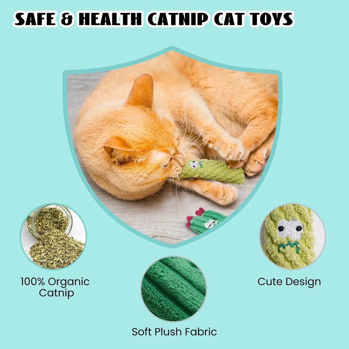 Cactus Catnip Cat Toy Collection