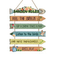 Rustic Wooden Garden Hanging Sign Wall Decor Plaque
