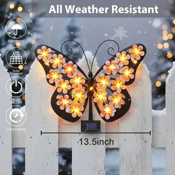 Solar Butterfly Light Elegant Glow for Your Outdoor Space