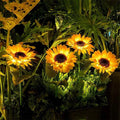 Solar Sunflower LED Lights Outdoor 2 Pack