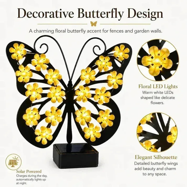 Solar Butterfly Light Elegant Glow for Your Outdoor Space