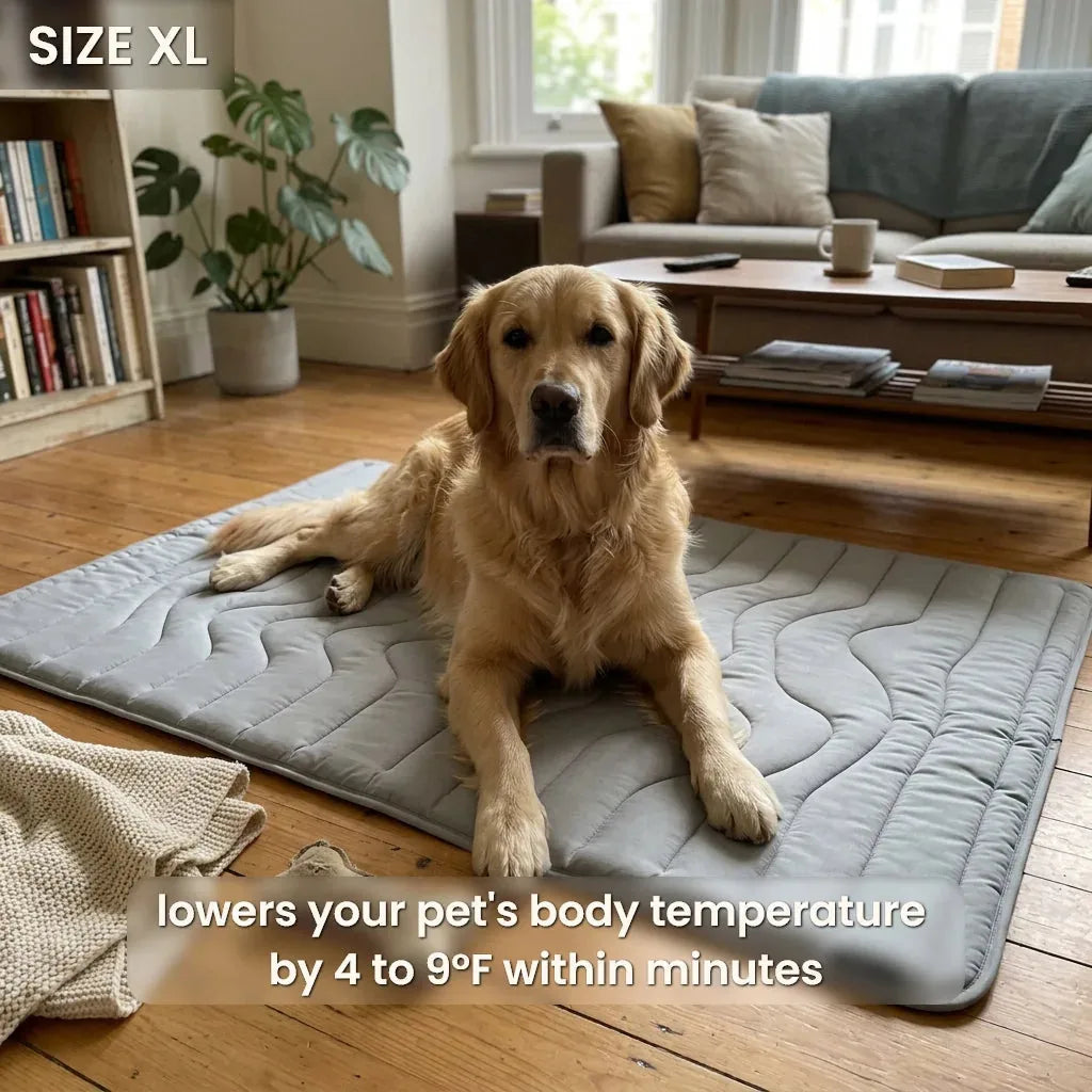 Self-cooling pet mat