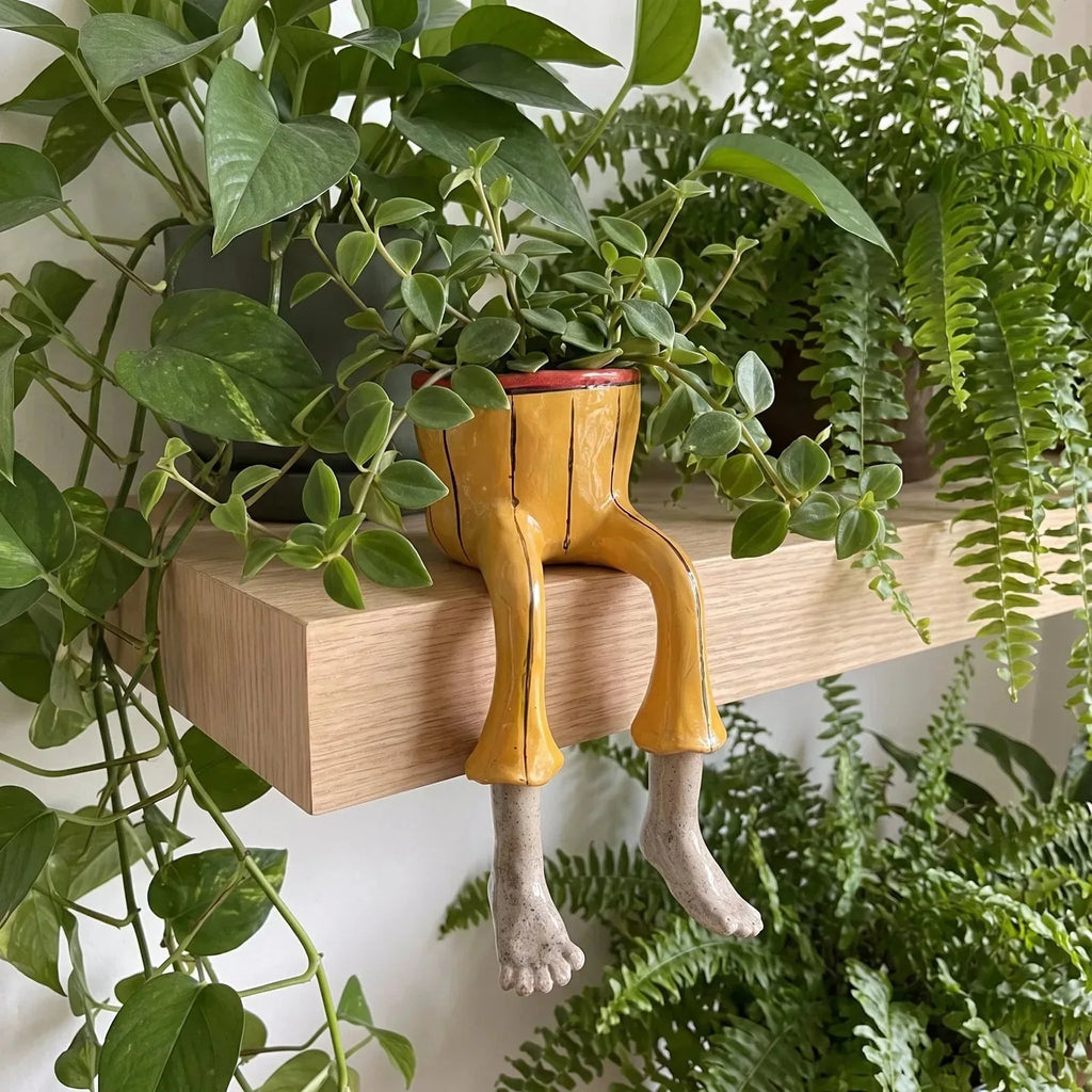 Dangling-Legs Character Planter Pot