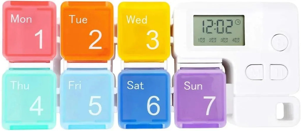 7-Day Electronic Pill Box with Timer Alarm
