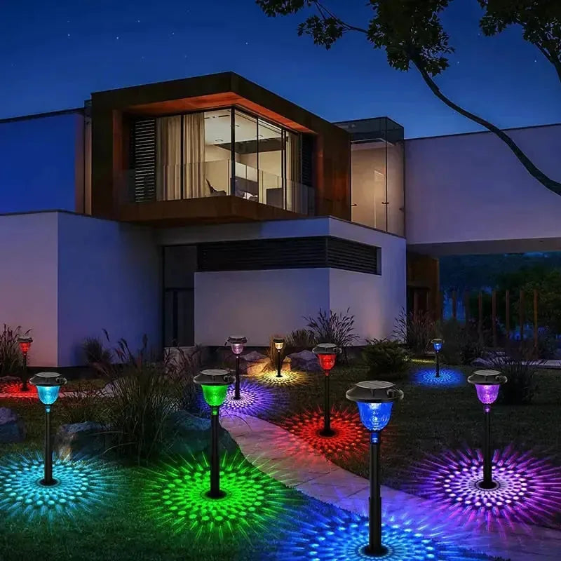 Rainbow Solar Projection Garden Lights – 2 Pack