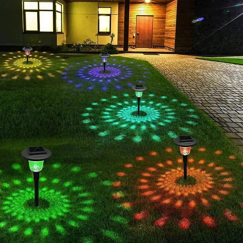 Rainbow Solar Projection Garden Lights – 2 Pack