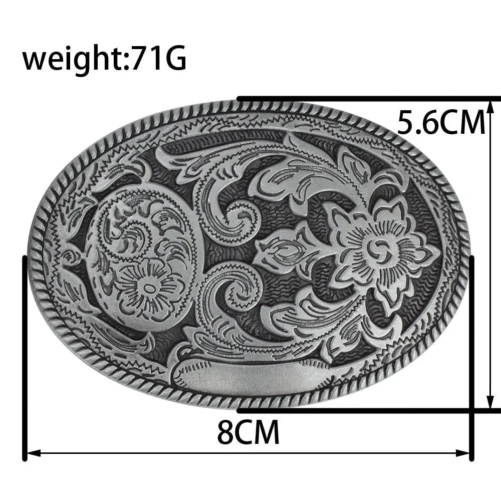 Oval Arabesque Belt Buckle
