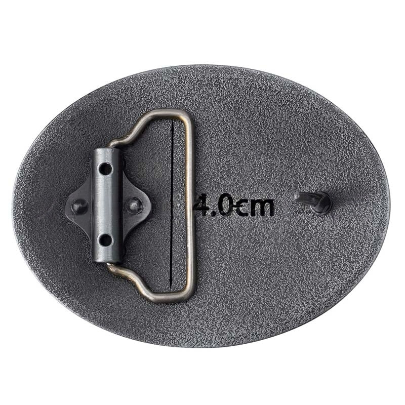 Oval MERICA Flag Belt Buckle