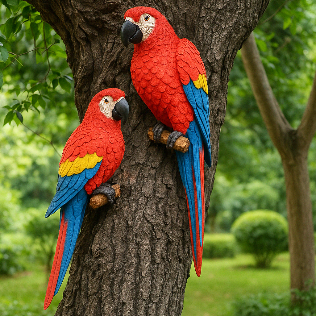 Sikunuo | Tropical Vibe Parrot Tree Decor