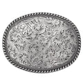 Pattern Antique Silver Belt Buckle