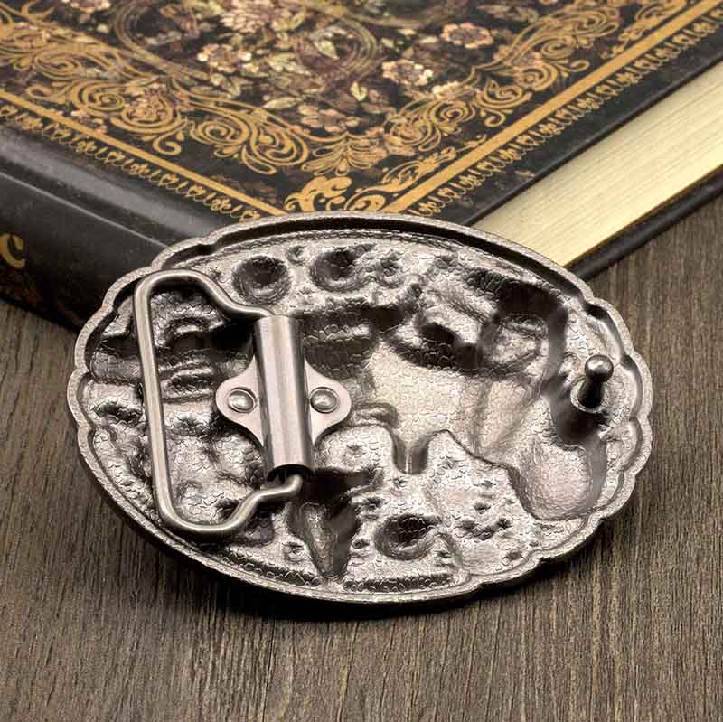 Pistol Imitation Turquoise Western Belt Buckle