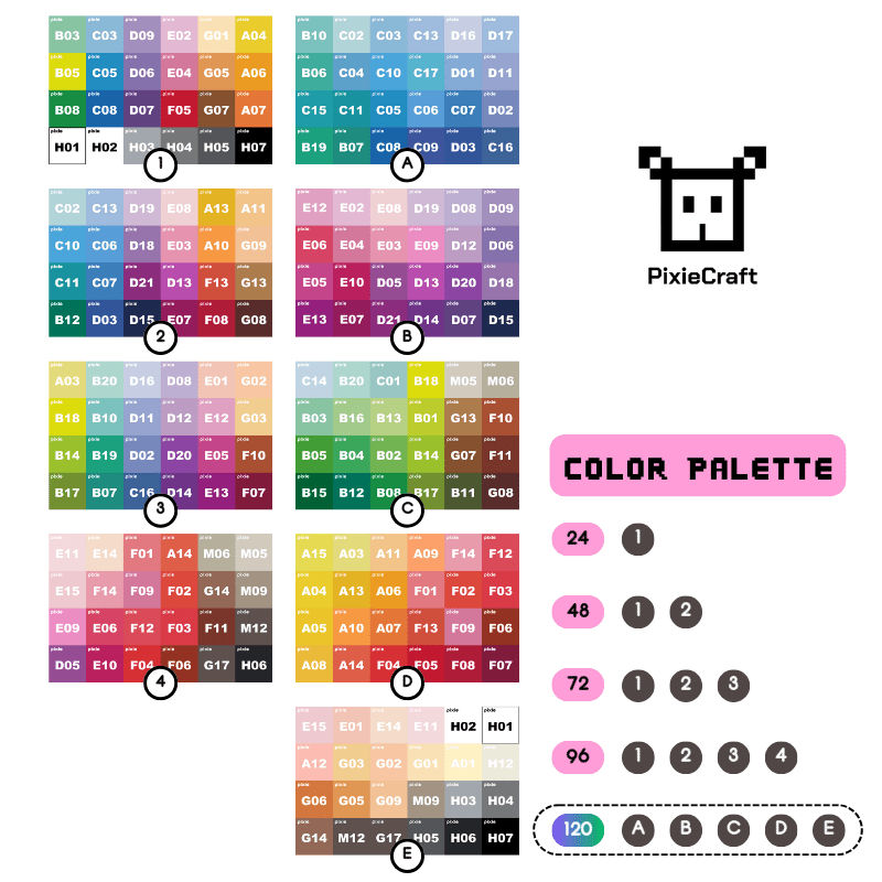 Pixie Beads 48 Starter Combo Box Set with Tool Set - 24.000 Mini Fuse Beads 2.6mm