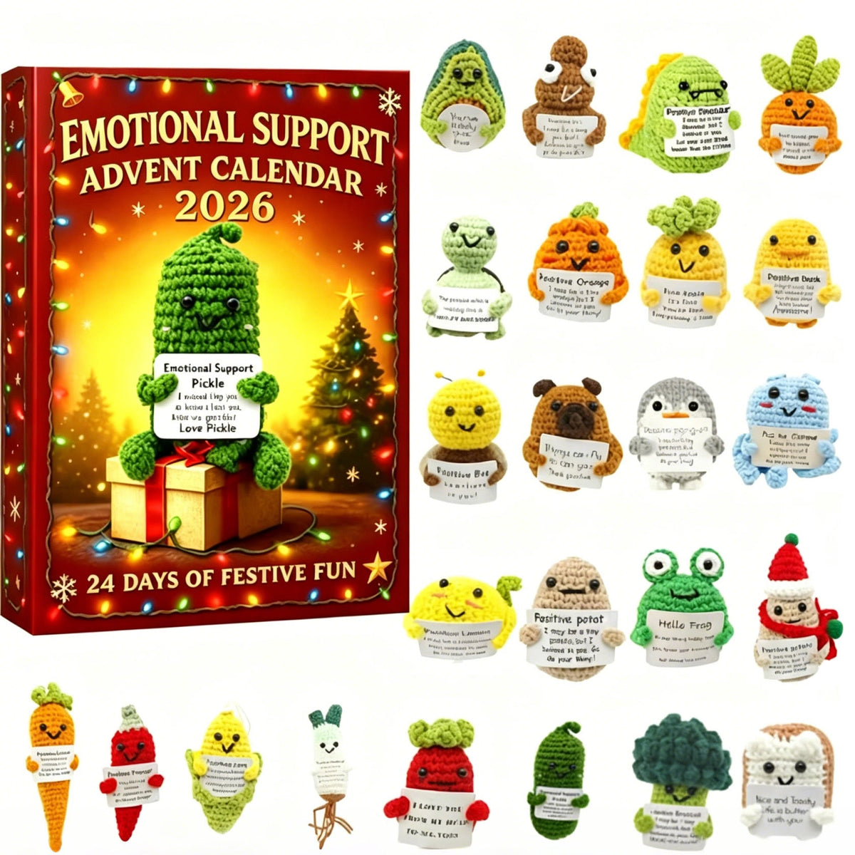 Positive Friends Advent Calendar 2026 - 24 Cheerful Figurines