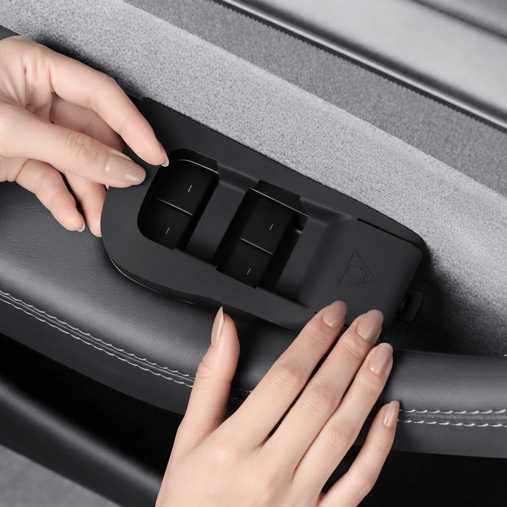 Premium Silicone Window Switch Protection Cover for Model YL 6-Seater