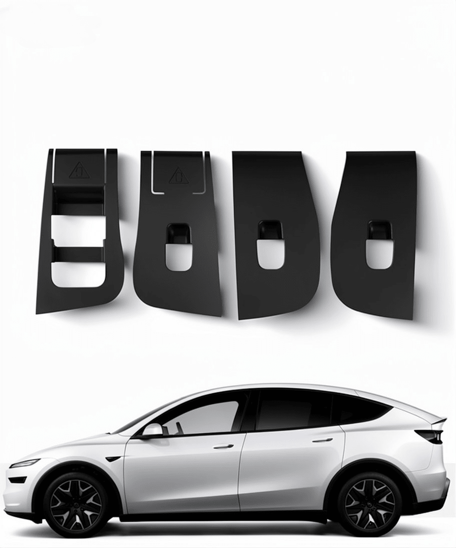 Premium Silicone Window Switch Protection Cover for Model YL 6-Seater