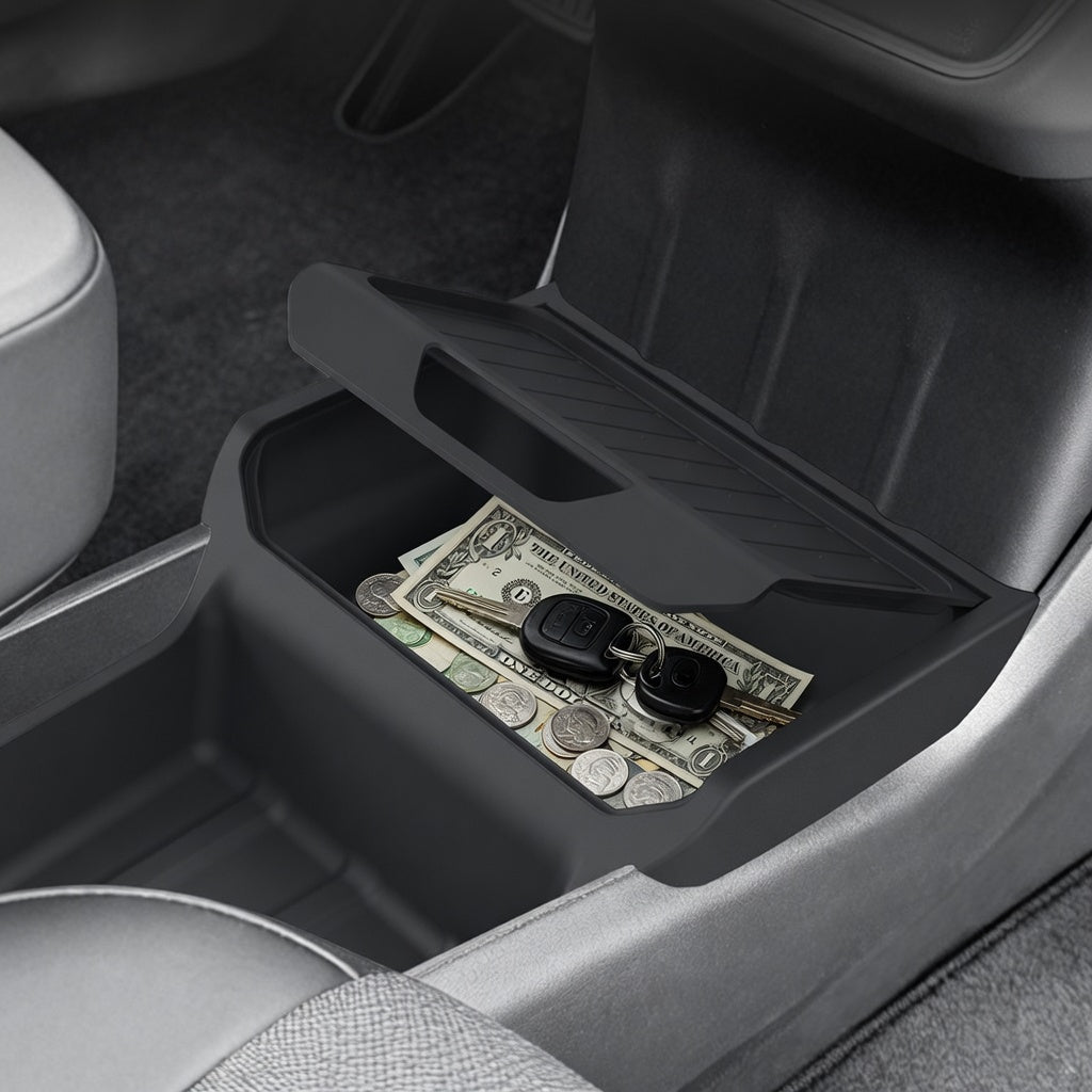 Premium TPE Lower Center Console Organizer for Model Y Standard
