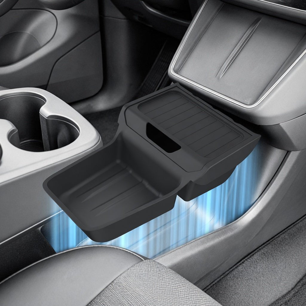 Premium TPE Lower Center Console Organizer for Model Y Standard